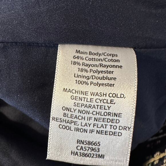 Halogen Tweed Multi-Color Straight Exposed Zipper Skirt Women's Size 4 - Picture 5 of 5